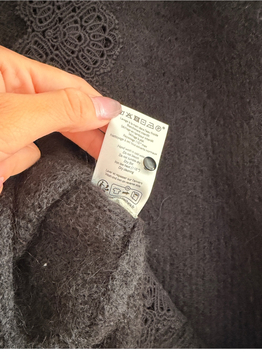 Sézane Anaelle Wool blend Cardigan Size Large - Picture 6 of 7